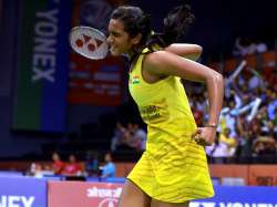 PV Sindhu celebrates after winning blockbuster QF against Nehwal