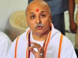 File pic of VHP international working president Pravin Togadia