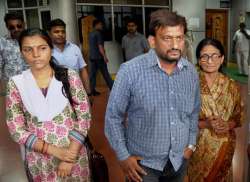 Family members of Anurag Tewari after meeting CM Yogi Adityanath