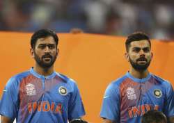 A file image of MS Dhoni and Virat Kohli.