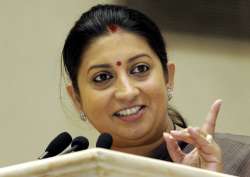 File pic of Union Minister Smriti Irani 