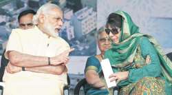 PM Modi with Mehbooba Mufti