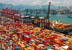 Containers at Shanghai port