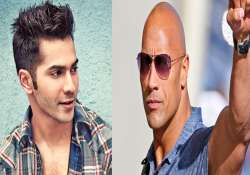 Priyanka Chopra, Varun Dhawan, Dwayne Johnson