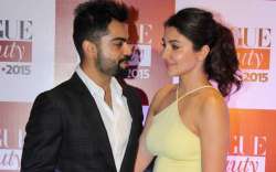 A file image of Virat Kohli and Anushka Sharma.