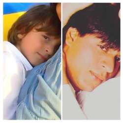 Shah Rukh Khan shares adorable pic with son AbRam