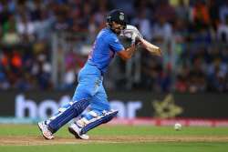 Skipper Virat Kohli in action