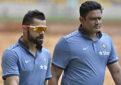 File pic - Virat Kohli and Anil Kumble 