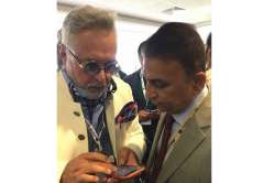 Vijay Mallya with Sunil Gavaskar