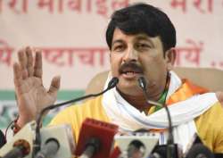 File pic of Delhi BJP chief Manoj Tiwari 