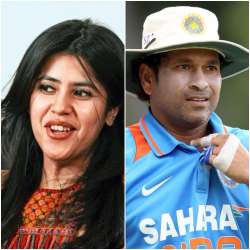 Ekta Kapoor Sachin Tendulkar 