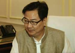 File pic of Union minister Kiren Rijiju 