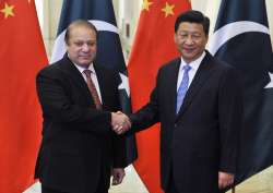 File pic - Nawaz Sharif meets Chinese President Jinping 