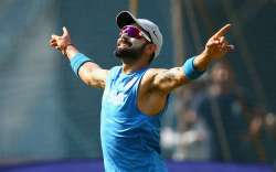 Virat Kohli of India during an India training session