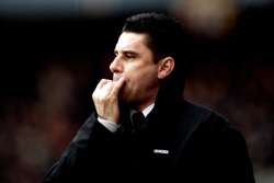 John Gregory, former Aston Villa manager whistles instructions