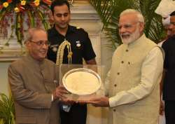 PM Narendra Modi hosts farewell for President Pranab Mukherjee