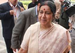 File pic - Sushma Swaraj 