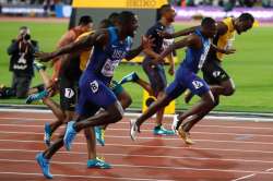 Usian bolt shocked by Justin Gatlin in faewell world championships