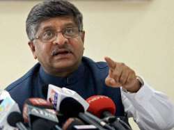 Union Law Minister Ravi Shankar Prasad 