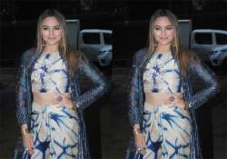 Sonakshi Sinha stunning in blue separates