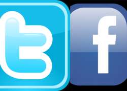 Twitter and Facebook logo