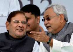 Sharad Yadav with Nitish Kumar