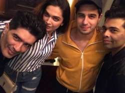 Deepika Padukone, Sidharth Malhotra, Karan Johar