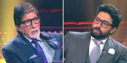 Abhishek Bachchan in Amitabh Bachchan's Kaun Banega Crorepati