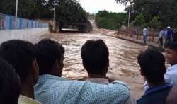 Part of the dam collapsed leading to water-logging in low lying areas