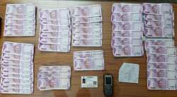 Fake notes seized by the BSF at the Indo-Bangla border kept on display