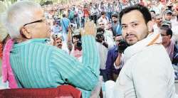 Lalu Prasad Yadav and son Tejashwi Yadav