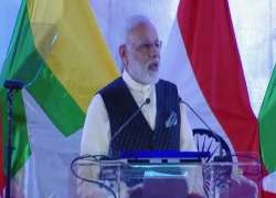 PM Modi addresses the Indian community in Yangon 