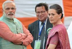 Sonia Gandhi with PM Modi