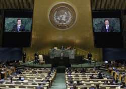 President Moon Jae-in of South Korea addresses the UN General Assembly