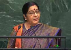 Sushma Swaraj addresses UN General Assembly 