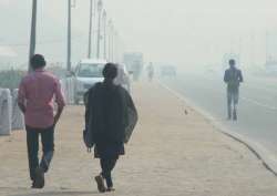 File pic - Strong winds helping dissipate pollutants in Delhi, air 'very poor' 