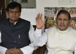 File pic - Ali Anwar and Sharad Yadav