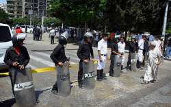 File photo - Egyptian police in Cairo.