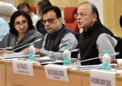 Arun Jaitley, Hasmukh Adhia at 22nd meeting of the GST