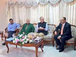 Arun Jaitley with Bangladesh Finance Minister AMA Muhith 