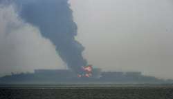 Butcher Island oil fire