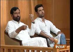 Ram Vilas Paswan with son Chirag