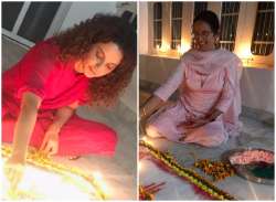 Kangana Ranaut Diwali celebration