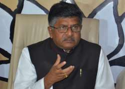 File pic of Union Minister Ravi Shankar Prasad