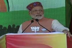 Pm Modi addressing an election rally in Himachal Pradesh