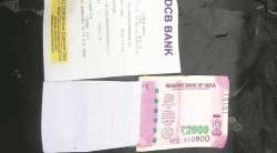 An ATM in Delhi dispensed half-printed note