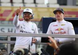 Lewis Hamilton and Max Verstappen