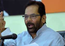 File pic of Mukhtar Abbas Naqvi