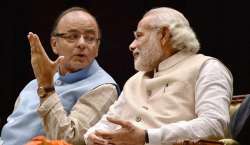 File pic of Finance Minister Arun Jaitley with Prime Minister Narendra Modi.