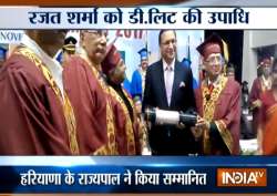 India TV Editor-in-chief Rajat Sharma awarded D.Litt. degree by Gwalior’s ITM University